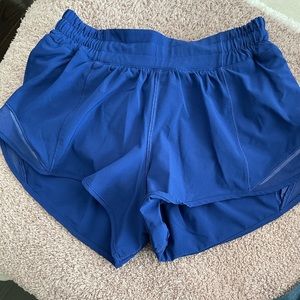 Blue Lululemon shorts